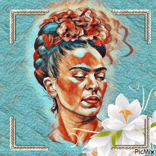 Frida Kahlo - Бесплатный анимированный гифка