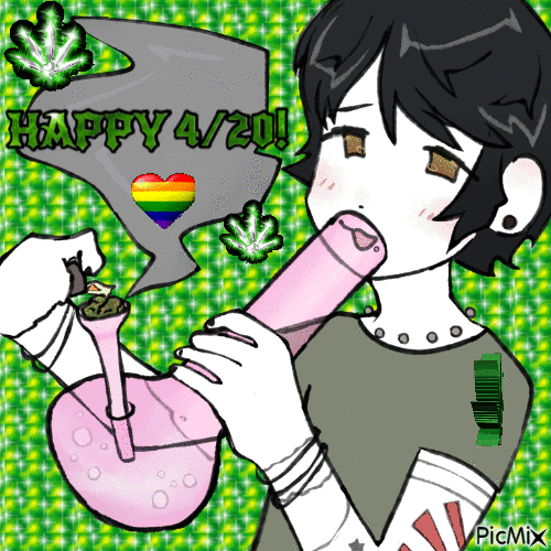 Gay weed - Бесплатный анимированный гифка
