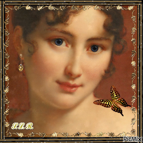 Portrait (Juliette-Recamier-de-Gérard) - GIF เคลื่อนไหวฟรี