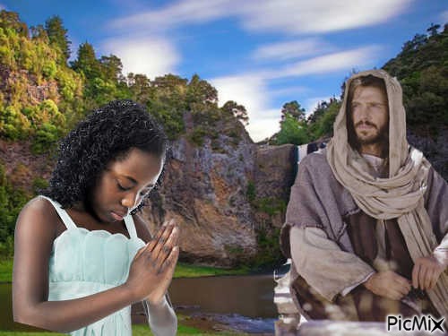 pray to jesus - Free PNG
