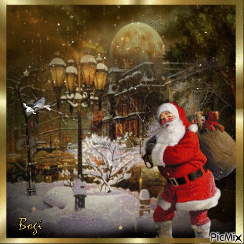 Time for gifts from Santa Claus... - GIF animasi gratis