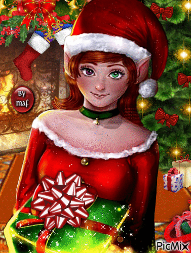 Christmas Elf - Darmowy animowany GIF