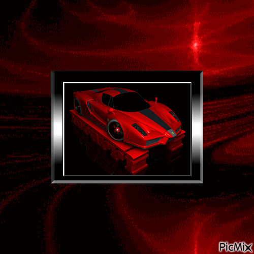 Red car - Animovaný GIF zadarmo