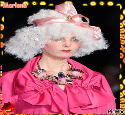 Portrait Woman Colors Deco Glitter Carnaval Fashion Glamour - GIF animé gratuit