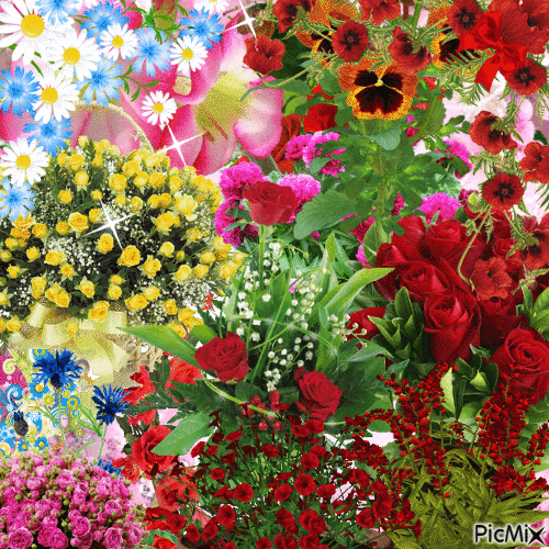 le fleurs - Animovaný GIF zadarmo