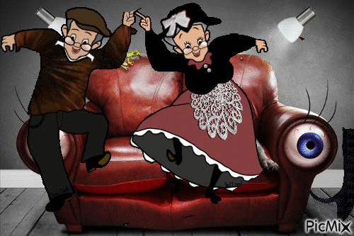 En el sofá - Bezmaksas animēts GIF