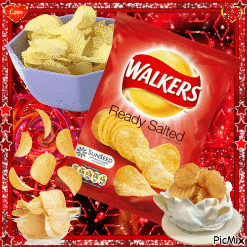 walkers ready salted crisps - Free animated GIF