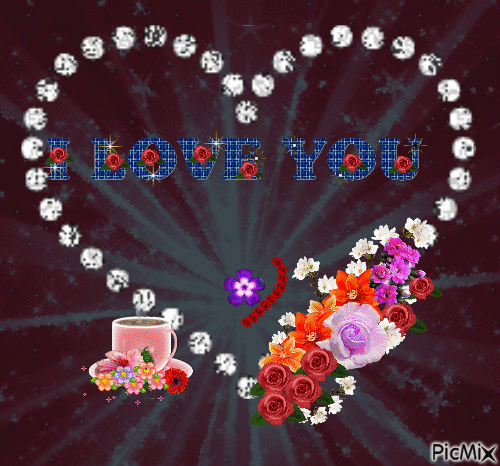 I LOVE YOU - Darmowy animowany GIF