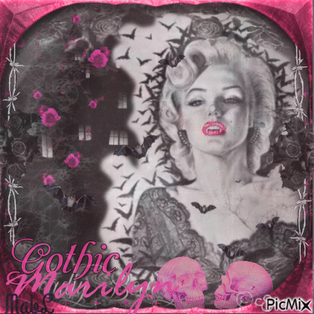 Gothic Marylin - Animovaný GIF zadarmo