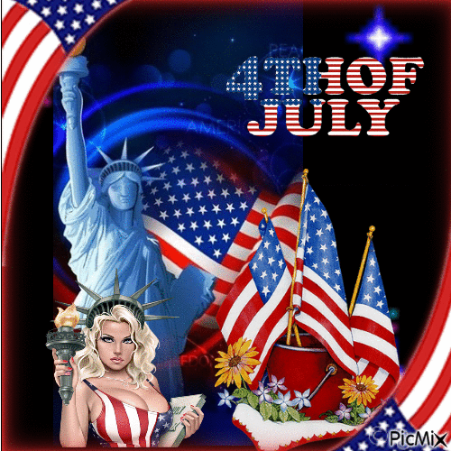 Happy 4th of July - Free animated GIF