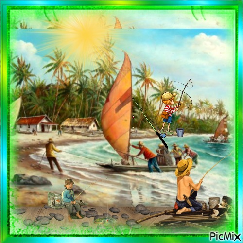 Os vários pescadores - nemokama png
