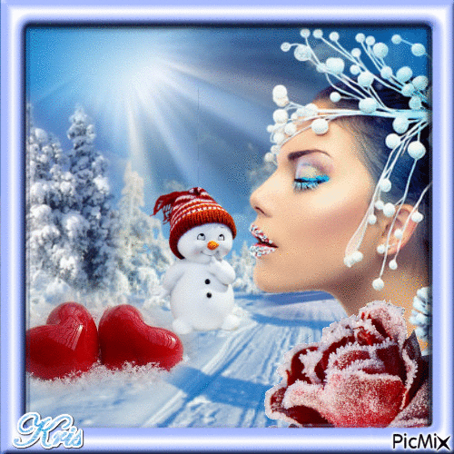 zimowa lady - Darmowy animowany GIF