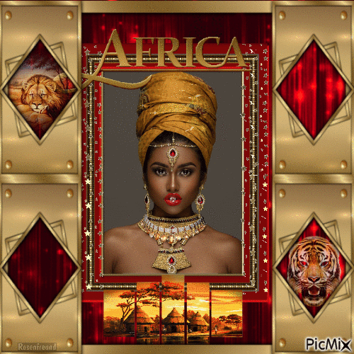 Afrikanische Prinzessin - Nemokamas animacinis gif