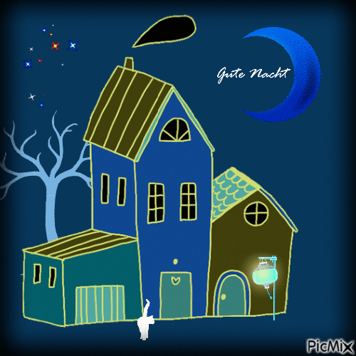 Gute Nacht - Бесплатный анимированный гифка