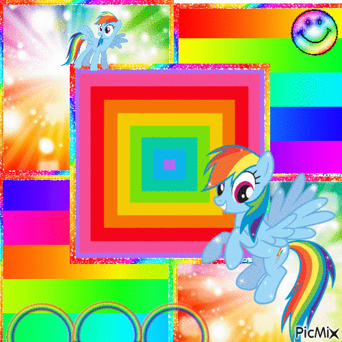 rainbow dash - GIF animé gratuit