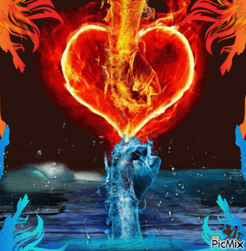 Concours "L'eau et le feu" - 無料のアニメーション GIF