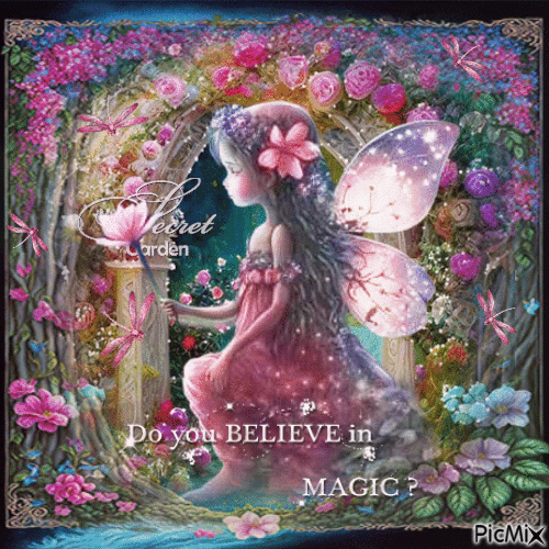 Fairy girl children garden - Δωρεάν κινούμενο GIF