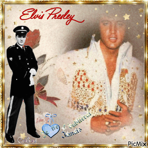 Elvis Presley - Animovaný GIF zadarmo
