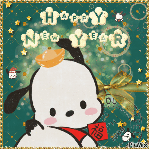 ♡ Happy New Year ♡ - Animovaný GIF zadarmo