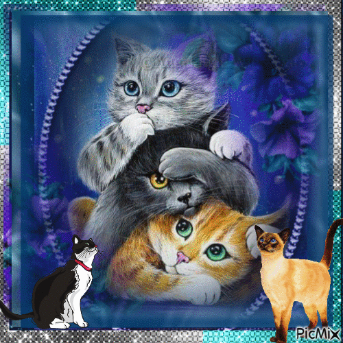 I LOVE CATS - Gratis geanimeerde GIF