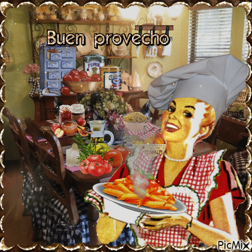 Buen provecho - 無料のアニメーション GIF