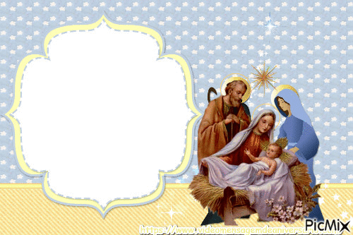 Mensagem Cartão de Natal do Menino Jesus - Безплатен анимиран GIF