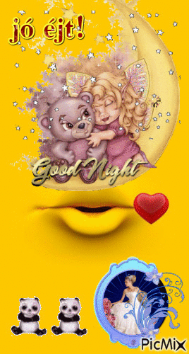 Jó éjt, - Darmowy animowany GIF