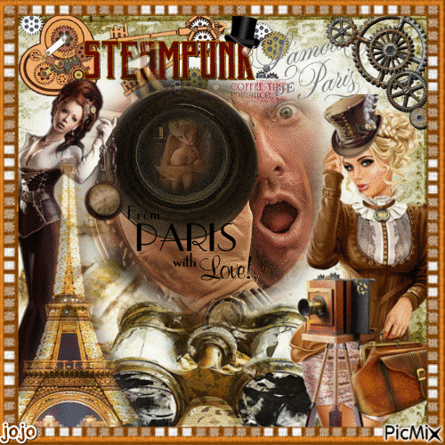 steampunk photographe a paris - 無料のアニメーション GIF
