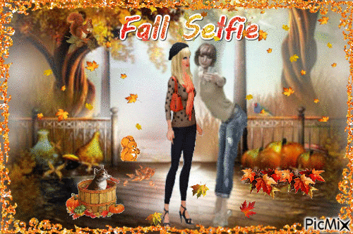 Fall Selfie - Бесплатни анимирани ГИФ