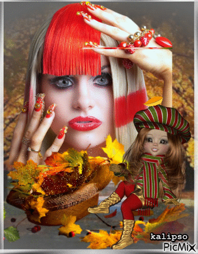 Autumn lady.. - Gratis geanimeerde GIF