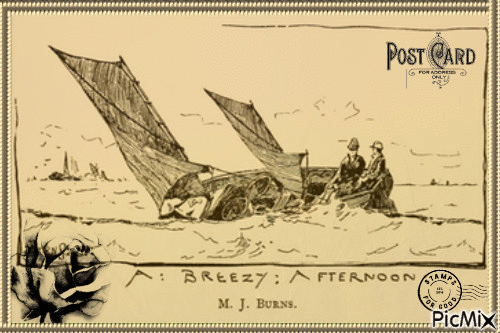 Post Card Steampunk - Ingyenes animált GIF