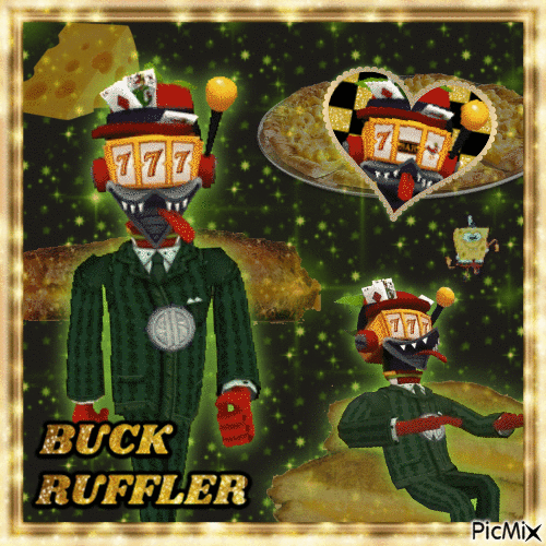 BUCK RUFFLER THE DUCK SHUFFLER - Gratis animerad GIF