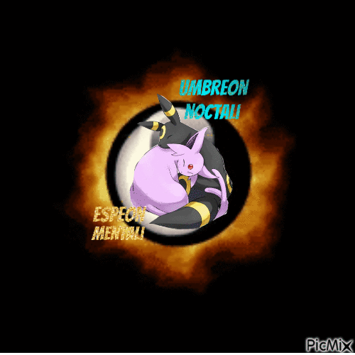 Espeon & Umbreon - Darmowy animowany GIF