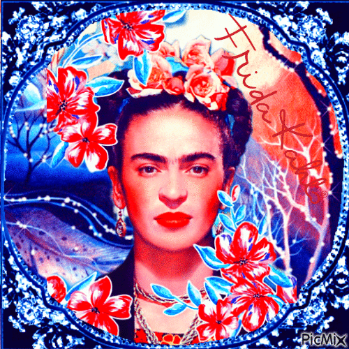 Frida Kahlo - Animovaný GIF zadarmo