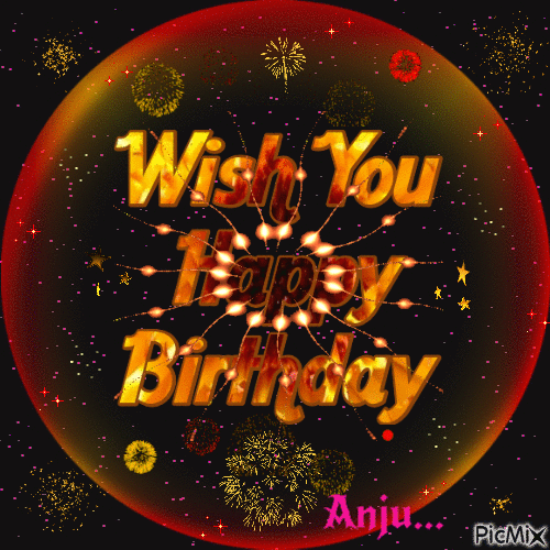 Wish You Happy Birthday - Бесплатный анимированный гифка