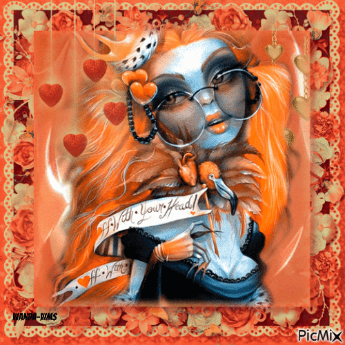 Orange-woman - Besplatni animirani GIF