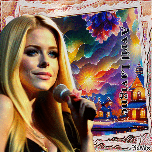 Avril Lavigne - Bezmaksas animēts GIF