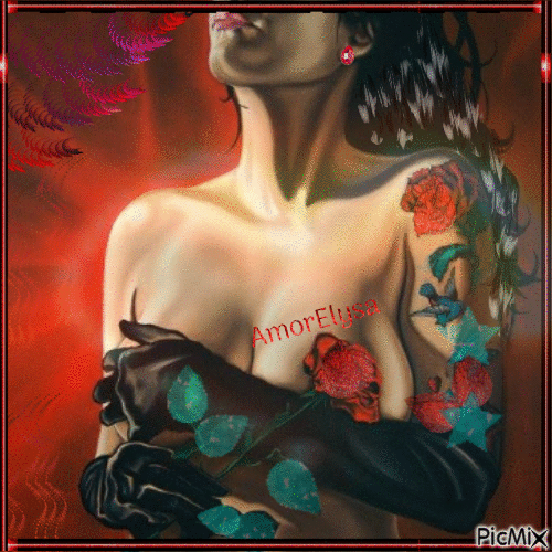 Tatuajes Rosas!! - Gratis animeret GIF