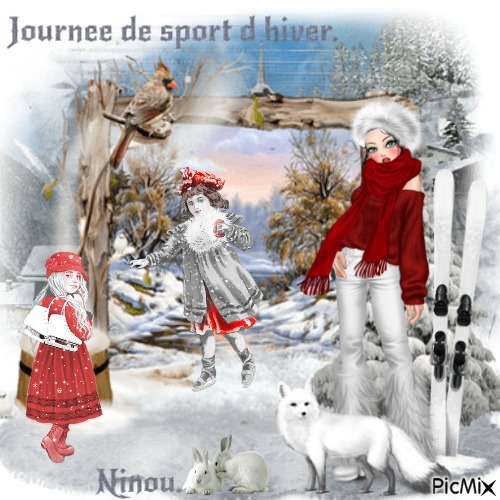 Sport d hiver ! - ilmainen png