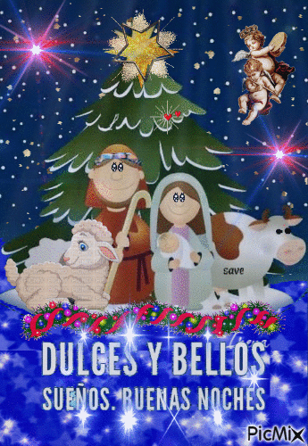 DULCES Y BELLOS SUEÑOS - GIF animado gratis