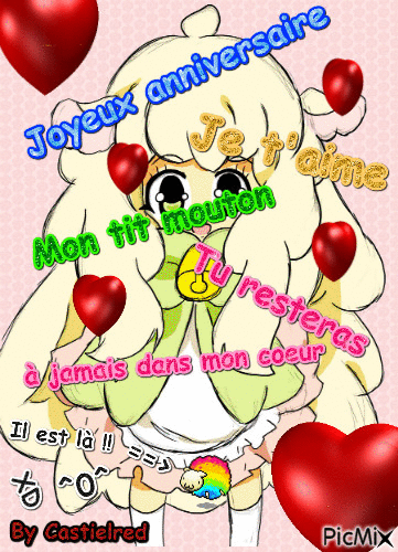 Joyeux anniversaire Jipsy - Бесплатный анимированный гифка