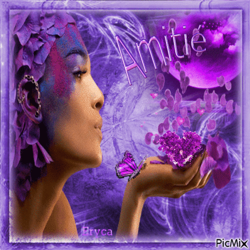 Fantaisie ( tons violet ) - 無料のアニメーション GIF