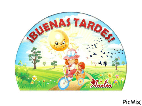 Buenas Tardes 03 - Animovaný GIF zadarmo