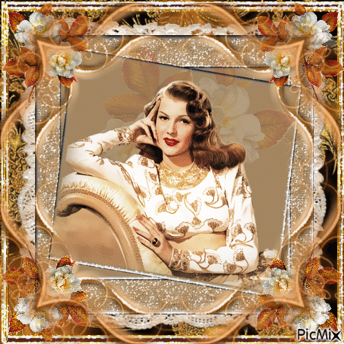 Rita Hayworth Actrice américaine - Δωρεάν κινούμενο GIF