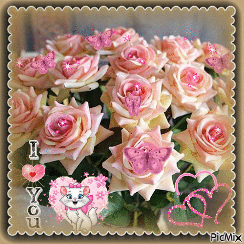 Rosas pra você! ✿ܓ - Gratis geanimeerde GIF