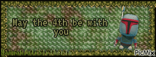 [Boba Fett - May the 4th be with you - Banner] - Darmowy animowany GIF