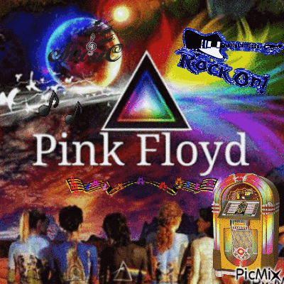 Pink Floyd Late 1960's came out. - GIF animé gratuit