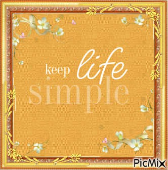 keep life simple  اجعل الحياة بسيطة - gratis png