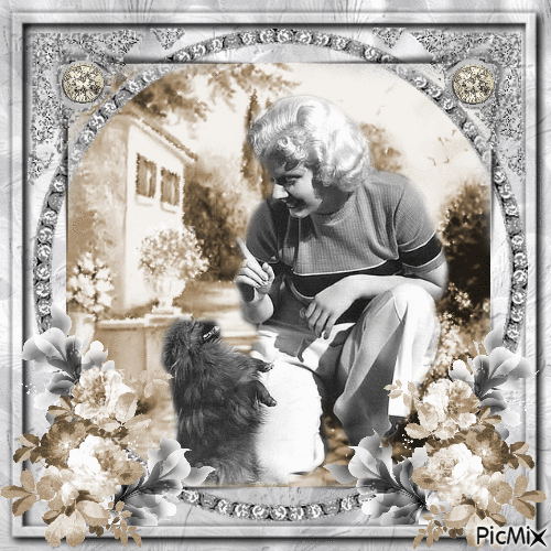 Jean Harlow, actrice américaine - Gratis geanimeerde GIF