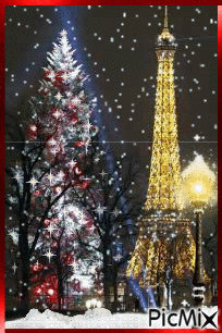 Winter In Paris! - Free animated GIF